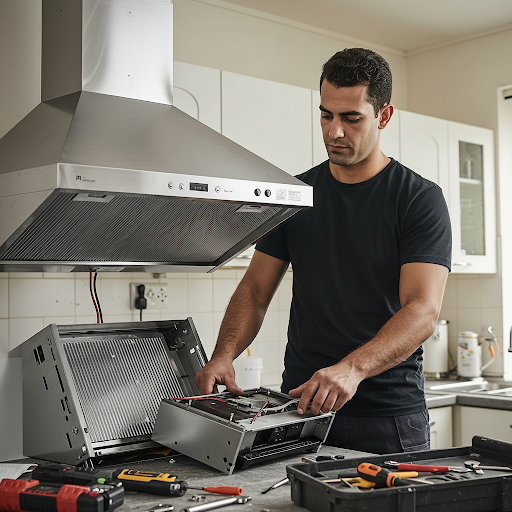 فني صيانة شفاطات فريجيدير المُعتمد يُجري إصلاحًا دقيقًا باستخدام قطع غيار أصلية وأدوات احترافية، مع ظهور رقم الخط الساخن فريجيدير 19224 لطلب خدمة صيانة فورية في جميع أنحاء مصر.